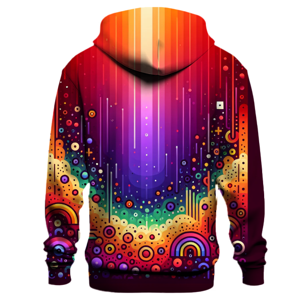 Vivid Rainbow Gradient Hoodie