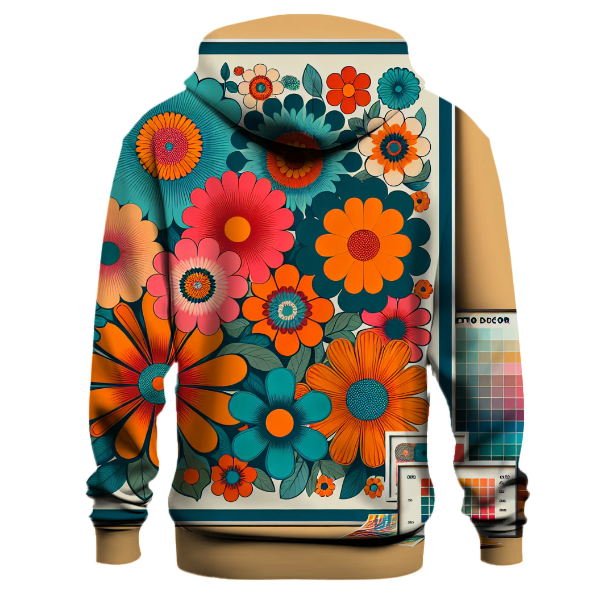 Groovy Floral Patterns Hoodie Custom Hoodies