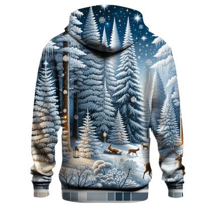 Frosty Christmas Forest Hoodie