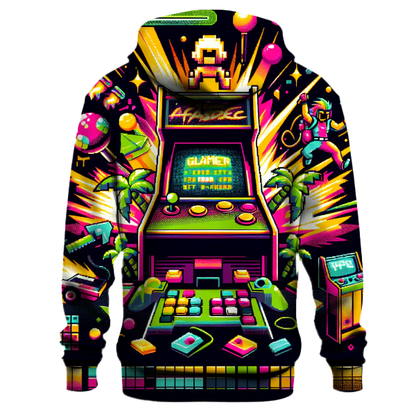 Neon Arcade Blast Hoodie