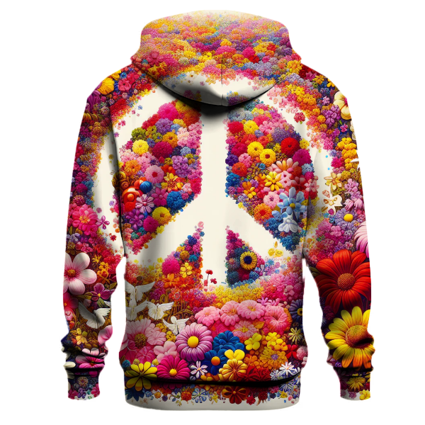 Peace and Love in Bloom Hoodie