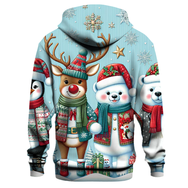 Cute Christmas Animals Hoodie