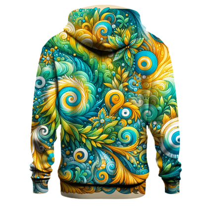 Tropical Oasis Tie-dye Hoodie