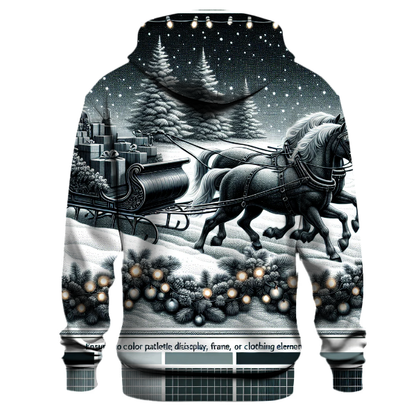 Vintage Holiday Sleigh Ride Hoodie