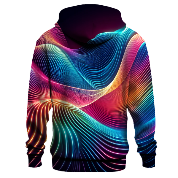 Neon Wave Motion Hoodie