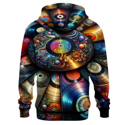 Retro Vinyl Records Hoodie