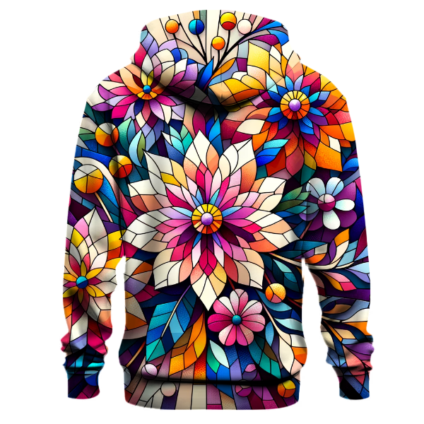 Bold Floral Mosaic Hoodie