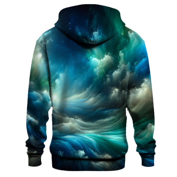 Midnight Ocean Waves Hoodie