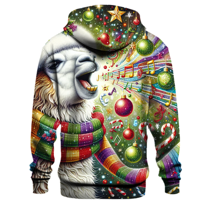 Festive Fa La La Llama Hoodie