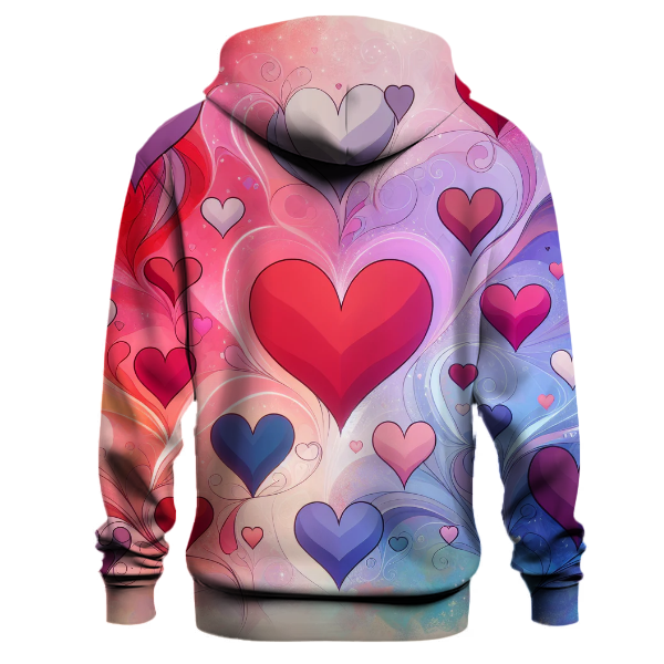 Retro Love Hearts Hoodie