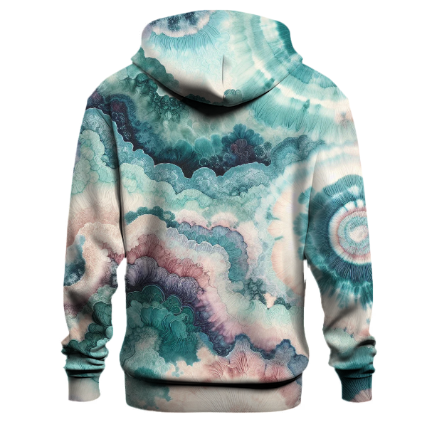 Iridescent Wave Tie-Dye Hoodie