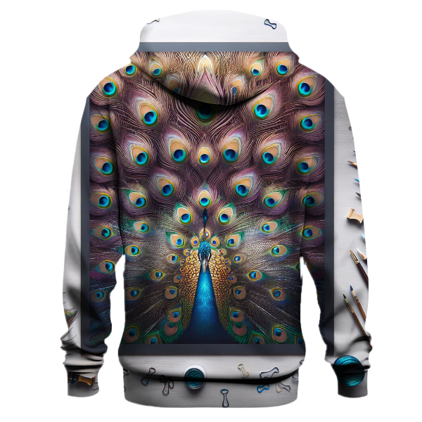 Regal Peacock Plumes Hoodie