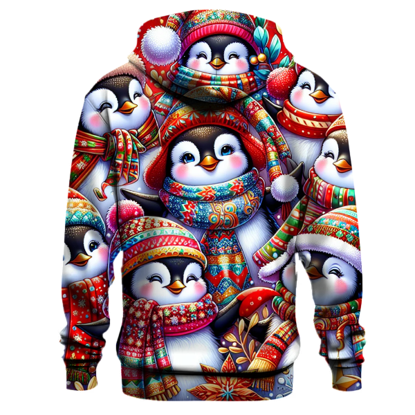 Joyful Penguin Parade Hoodie