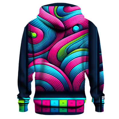 Funky Neon Waves Hoodie