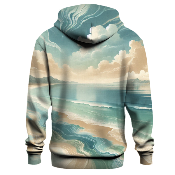 Serene Sea Breeze Tie-dye Design Hoodie