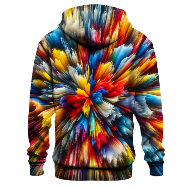 Bold Rainbow Burst Hoodie