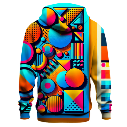 Retro Funky Shapes Hoodie