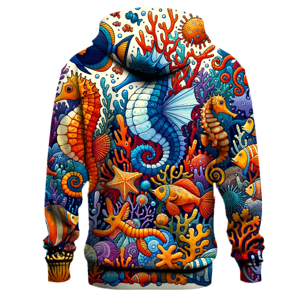 Whimsical Ocean Life Hoodie