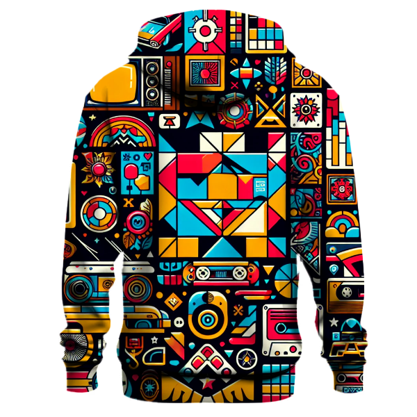 Retro Pop Culture Fusion Hoodie