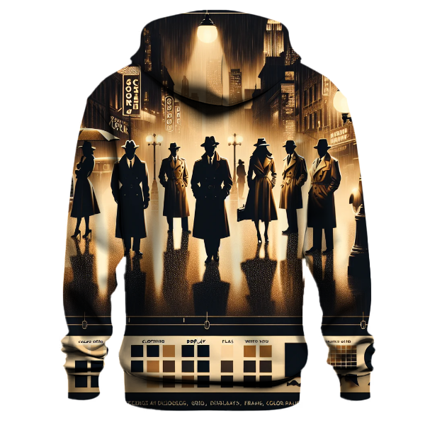 Vintage Film Noir Mystery Hoodie