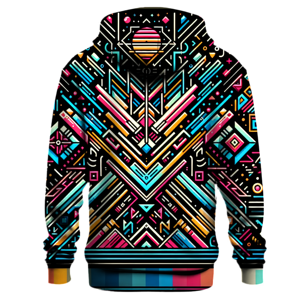 Neon Groove Design Hoodie