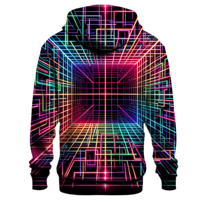 Neon Laser Grid Hoodie