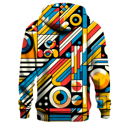 Retro Geometric Patterns Hoodie