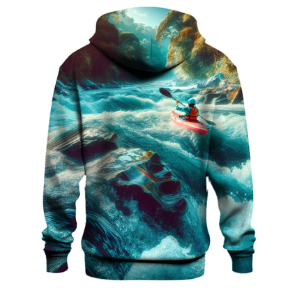 Kayaking Rapids Adventure Hoodie