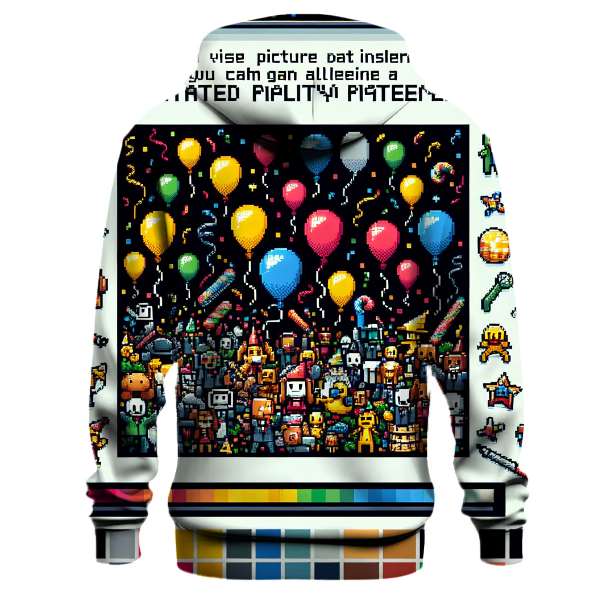 Pixel Art Celebration Hoodie