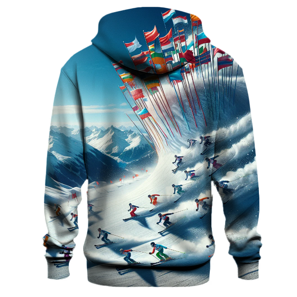 Skiing Slalom Hoodie Hoodies Fashion