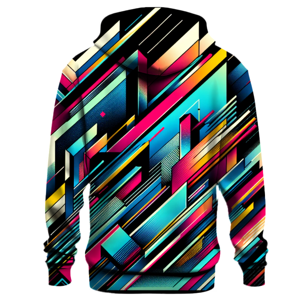 Neon Edge Design Hoodie Pullover Hoodies