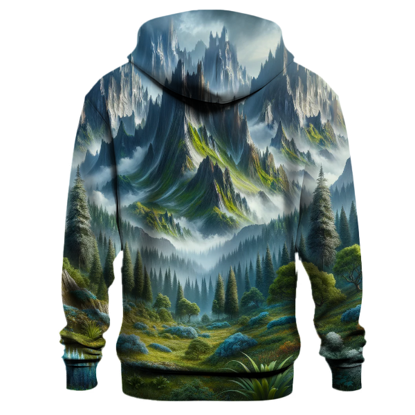 Mystical Mountain Landscape Hoodie