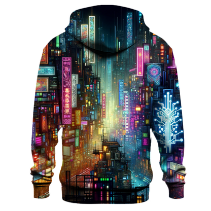 Cyberpunk Neon Vibes Hoodie