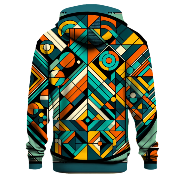 Funky 70s Geometric Vibes Hoodie