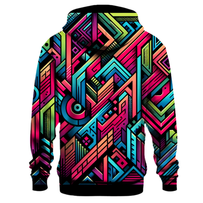 Geometric Flash Design Hoodie Lightweight Hoodies