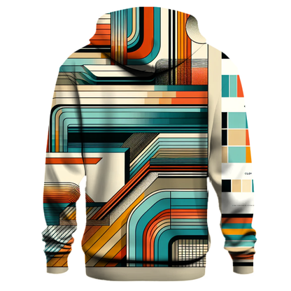 Bold Geometric Stripes Hoodie