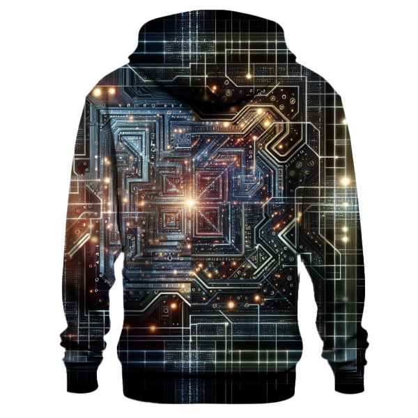 Futuristic Digital Matrix Hoodie