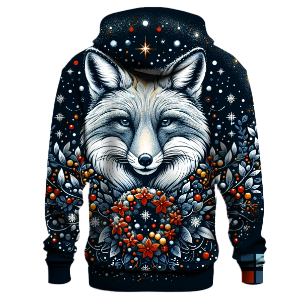 Festive Snowy Fox Hoodie