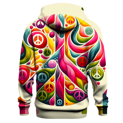 Colorful Peace Symbols Hoodie Hoodie Designs