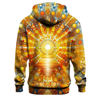 Radiant Sunrise Mosaic Hoodie