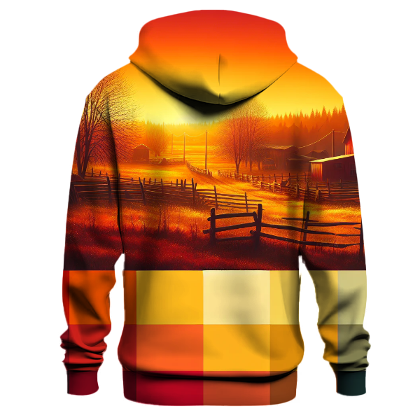 Rural Sunset Gradient Hoodie