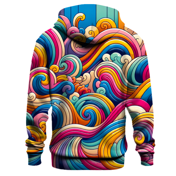 Funky Retro Waves Hoodie