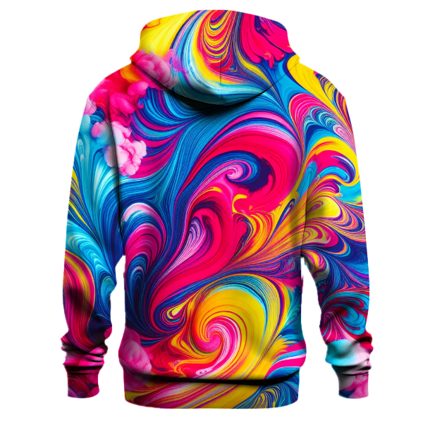 Funky Tie-dye Swirls Hoodie Zip-up Hoodies