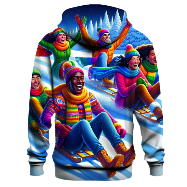 Sledding Fun with Friends Hoodie