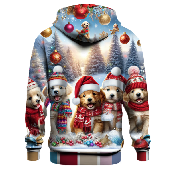 Jolly Christmas Pups Hoodie