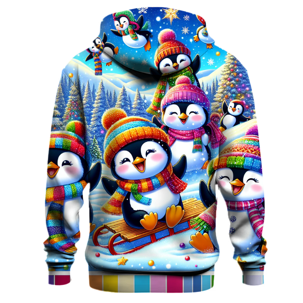 Christmas Adventure Penguins Hoodie