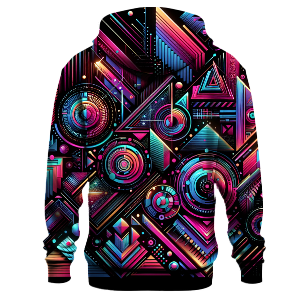 Funky Techno Shapes Hoodie