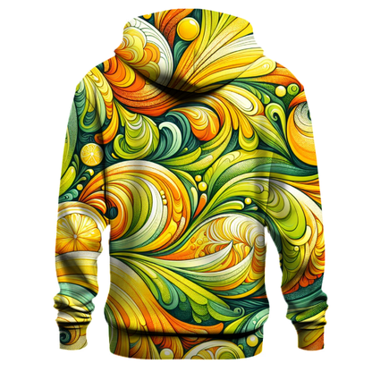 Citrus Splash Tie-dye Design Hoodie