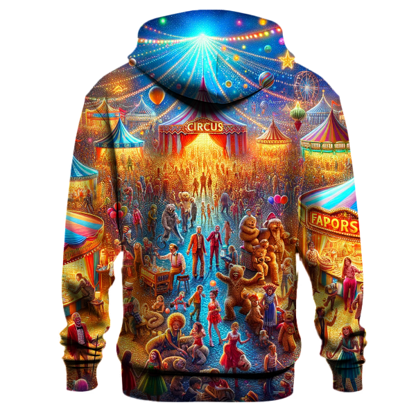 Whimsical Christmas Circus Hoodie