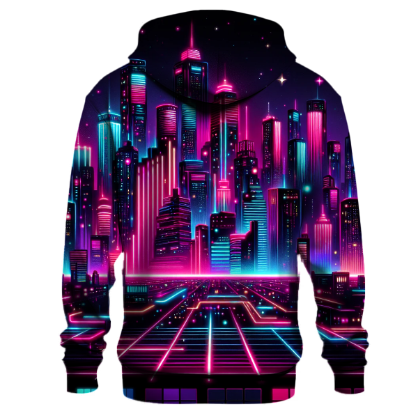 Vibrant Electric City Hoodie